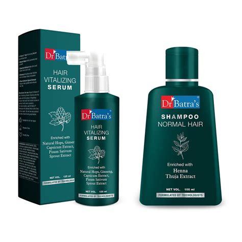 Hair Vitalizing Serum And Henna Shampoo Combo- Dr Batra's