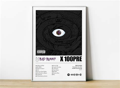 Bad Bunny X 100PRE Poster Bad Bunny X 100PRE Album Cover - Etsy Australia