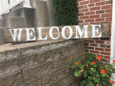 Outdoor Welcome Signs For House at Phillip Dorsey blog