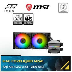 Promo MSI MAG CORELIQUID M240 [AiO Liquid Cooler] Cicil 0% 3x - Jakarta ...