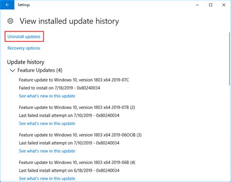 Uninstall Windows 10 Update Now 的图像结果