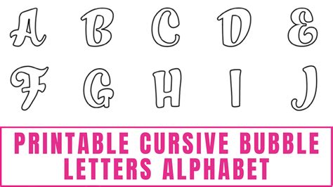 Printable Bubble Letters Fonts (Free Downloads)