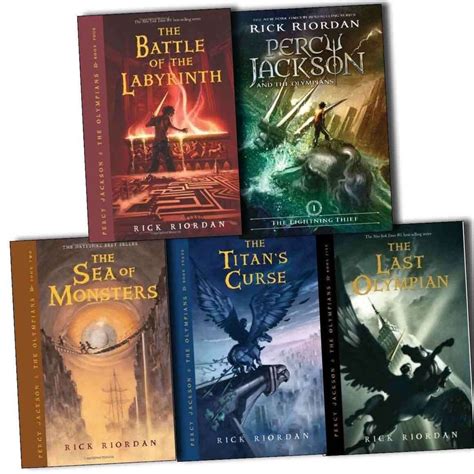 Percy Jackson and the Olympians Collection Rick Riordan 5 Books Series ...