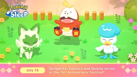 Pokemon Sleep's First Anniversary Celebration Introduces Starter ...