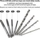 metrotools 9 Pcs Adjustable T-Handle Tap Holder Wrench, Machine Thread ...
