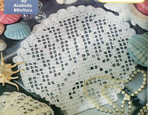 Image result for Crochet Shell Doily Free Pattern