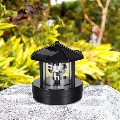 Buy BWWNBY Solar Lighthouse, LED Solar Powered Lighthouse,360 Degree ...