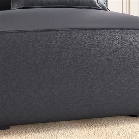 Buy Mills Half Leather 1-Seater Armless Sofa from Home Centre at just ...