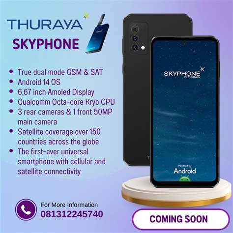 Thuraya SkyPhone (Android) Telepon Satelit | SAT & GSM Dual Sim Standby ...