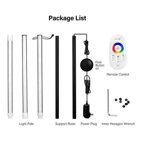 Corner Floor Lamp Standing LED Color Changing Dimmable Lamp Remote ...