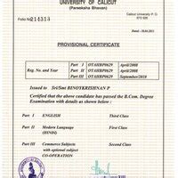 Calicut University — otahbp0629 (invalid register number and course not ...