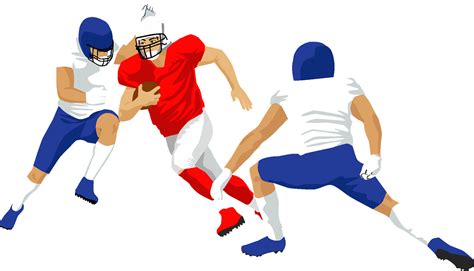 Kicking Football Player Clipart