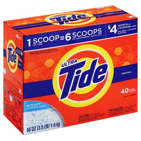 Tide Ultra, Original Scent, HE Powder Laundry Detergent, Washes 40 ...
