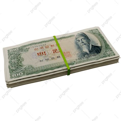 Korean Won PNG Picture, 100 South Korean Won Stack, South Korean Won ...