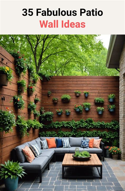 35 Fabulous Patio Wall Ideas – ToolzView