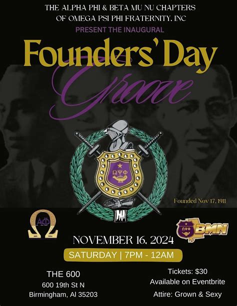 The Alpha Phi & Beta Mu Nu Chapters of Omega Psi Phi Founders Day ...