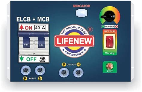 LIFE NEW ELCB MCB RCBOs DPSVL 40 AMP Single Phase 2 Pole (Pack of 1 ...