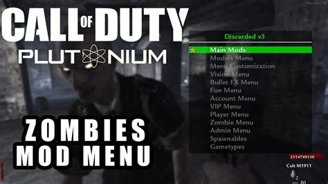 World at War Zombies PC Mod Menus for Infinity Loader Script 的图像结果
