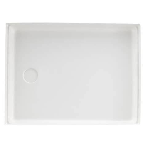 RV Shower Pan 23" x 30" x 4" Left Drain in White - RecPro