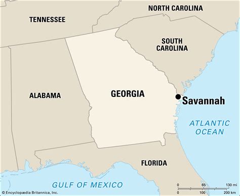 Where Is Savannah Ga Savannah Georgia Map