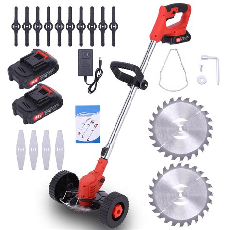 88V Cordless Electric Weed Eater, Lightweight Lawn Edger & Grass ...