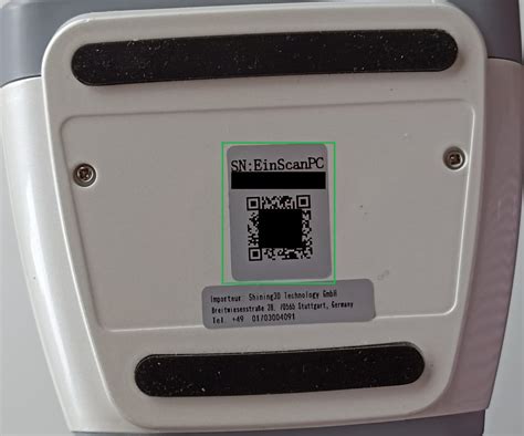 How to find the Serial Number (EinScan) : Einscan Support