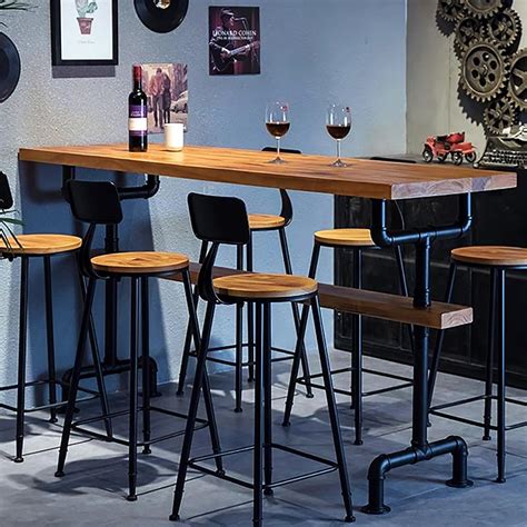Industrial Long Bar Table,Counter Height Kitchen Australia | Ubuy