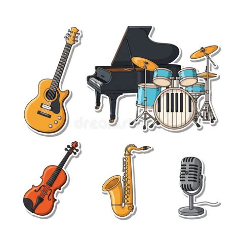 Image result for Music Instruments Cartoon Art