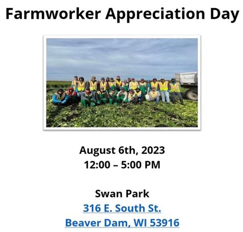 Farmworker Appreciation Day / Dia de Agradecimiento al Trabajador ...