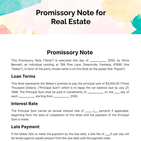Promissory Note Pay Off 的图像结果