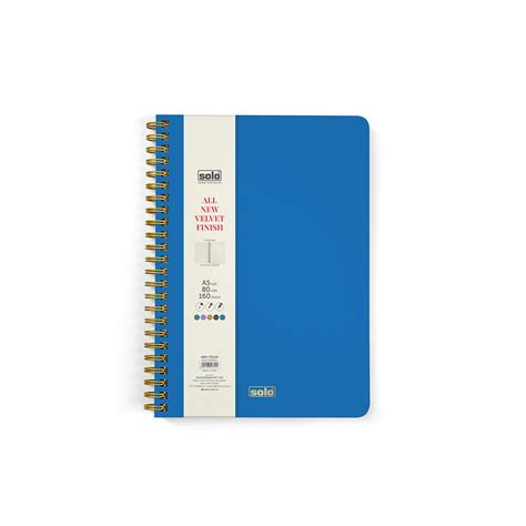 Velvet Finish Notebook, A5 (Unruled) (NA504) – 160 pages – Filex ...