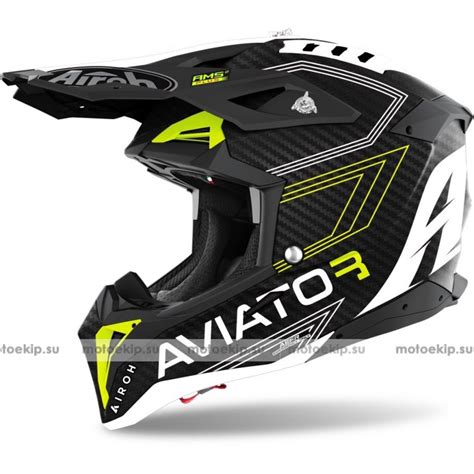 Шлем кроссовый Airoh Aviator 3 Primal 3K Carbon купить по выгодной цене