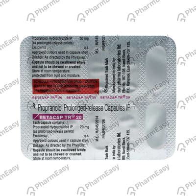 Betacap TR 20 Capsule: Uses, Side-effects, Price, Dosage & More Info ...