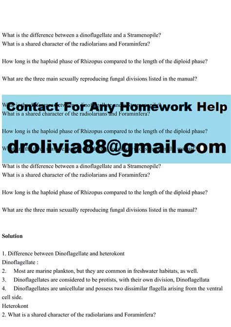What is the difference between a dinoflagellate and a Stramenopi.pdf