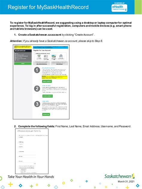 Fillable Online Register for MySaskHealthRecord - eHealth Saskatchewan ...