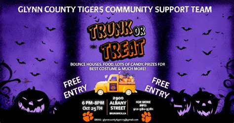 ?? Glynn County Tigers Community Support Team Annual Trunk or Treat ...