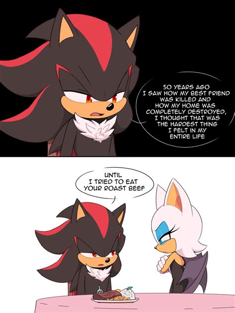 shadow the hedgehog and rouge the bat (sonic) drawn by toonsite | Danbooru