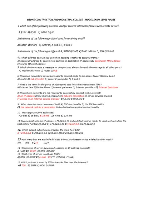 Image result for Cisco Module Test Answer Sheet HTML Essentials