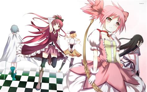 Puella Magi Madoka Magica characters wallpaper - Anime wallpapers - #54578