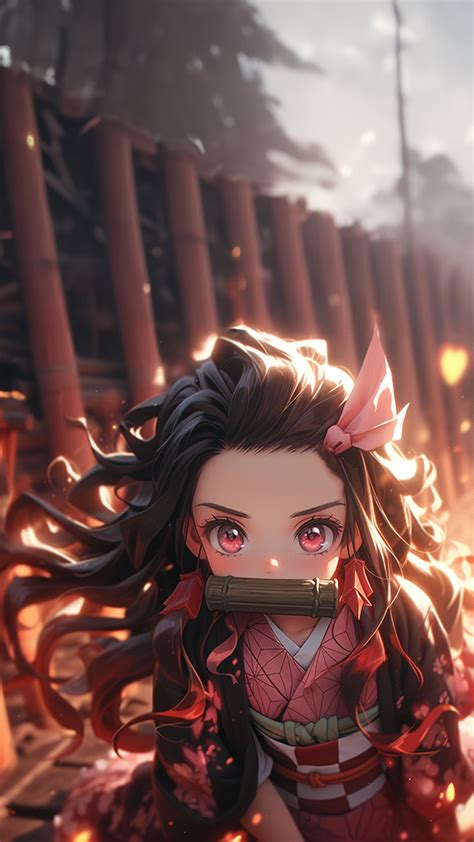 Demon Slayer Nezuko Kamado Wallpaper 4K | Nezuko wallpaper 4k iphone ...