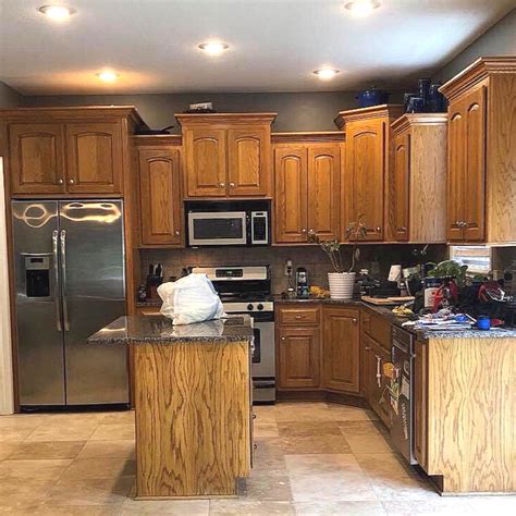 Painting Honey Oak Cabinets Update A Kitchen W/out Painting Oak