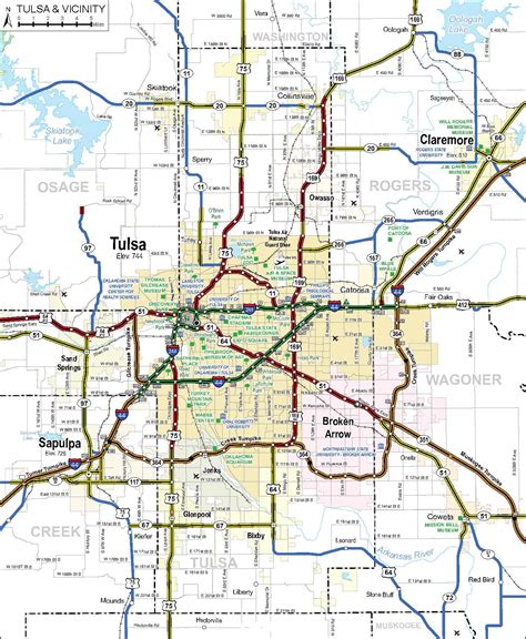 Tulsa Oklahoma By County Map Greenwood District, Tulsa, Oklahoma
