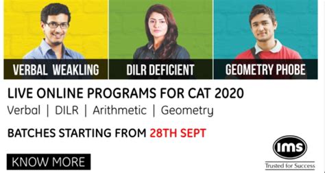 IMS Dehradun - Online CAT, GMAT, GRE, CLAT, BBA/BMS coaching