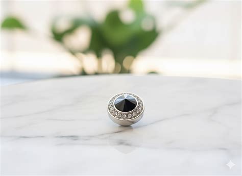 Elegant Crystal button cover