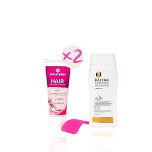 Kalkesh Hair Removal Combo Kit | Pack Of Hair-Removal Cream x 2 (60ml x ...