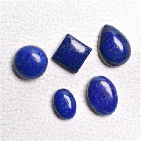 Natural Blue Lapis Lazuli Cabochon, 5 Pcs Lapis Lazuli Lot, Lapis ...