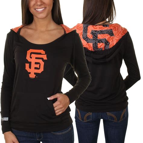 San Francisco Giants Ladies Sublime Knit Hoodie - Black | Giants ...