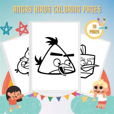 Image result for Super Fun Coloring Pages Angry Birds
