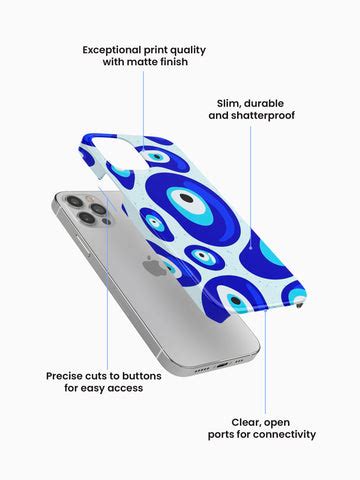Psychedelic Nazar Evil's Eye Matte Case – The Objects In