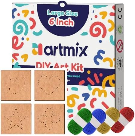 artmix String Art Kit for Kids Age 6-14 & Teens | DIY Craft Set with 4 ...